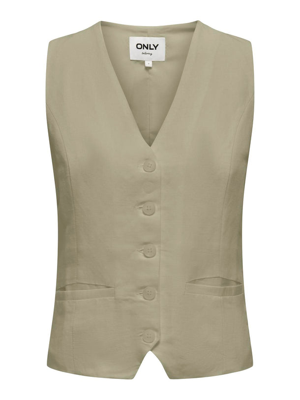 Product CHALECO SASTRERO LINO INDY-Elm - Image 1