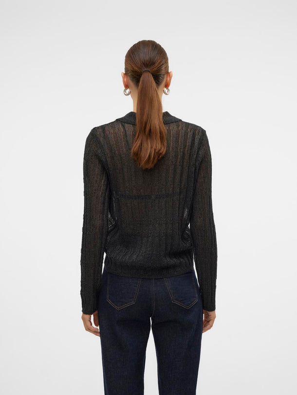 Product SWEATER MILES - Black Detail:W. DTM LUREX - Image 3