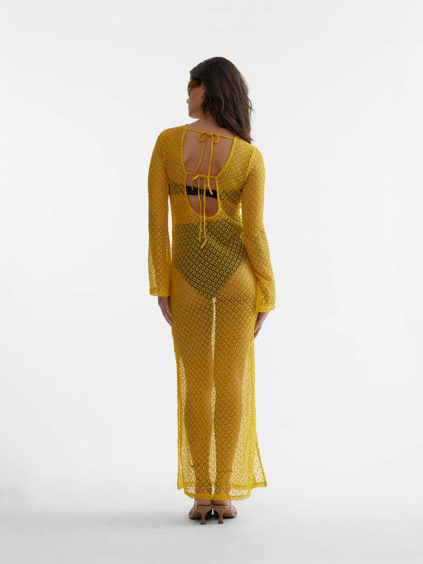 Product VESTIDO CHRISSY - Spicy Mustard - Image 3