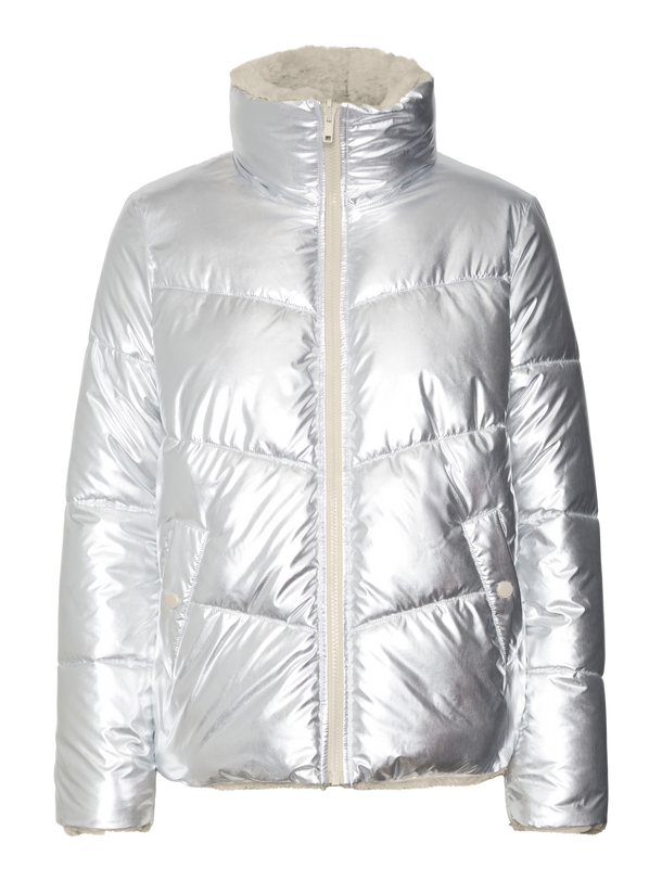 Product CHAQUETA UPSALA - Silver Detail:OATMEAL FAKE FUR - Image 1