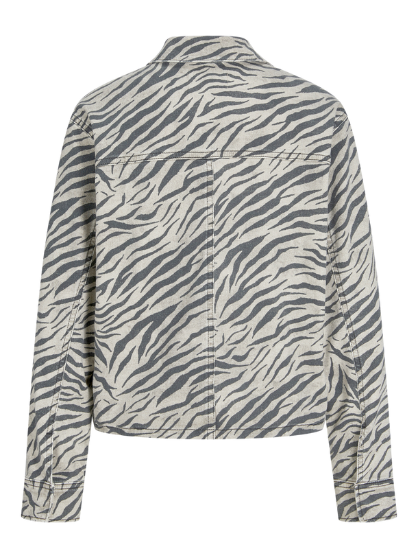 Product CHAQUETA SARAH - Feather Gray AOP:ZEBRA - Image 6