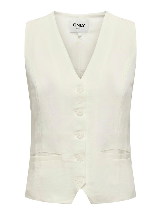 Product CHALECO SASTRERO LINO INDY-Cloud Dancer - Image 4