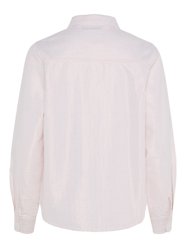 Product CAMISA IRENE - Bright White Stripes:COPPER LUREX - Image 2