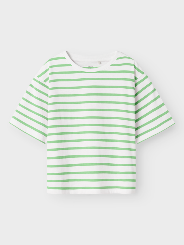 Product CAMISETA TANNI - Bright White Stripes:Arcdian Green - Image 1