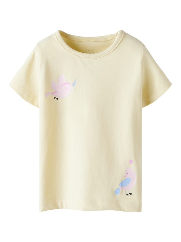 Product CAMISETA BIE-Pastel Yellow Print:Two birds - Image 3