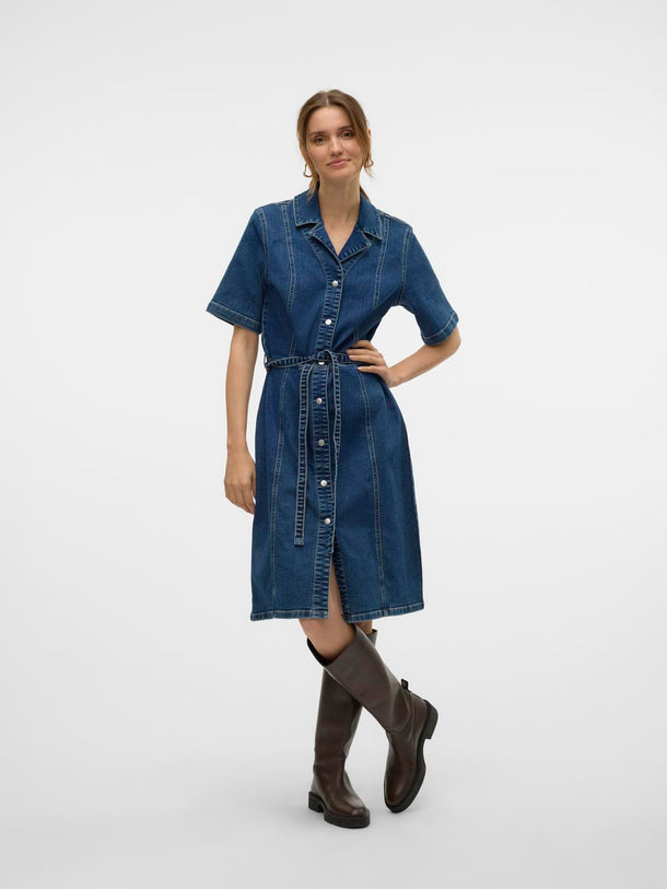 Product VESTIDO DE JEAN DAYA-Dark Blue Denim - Image 1