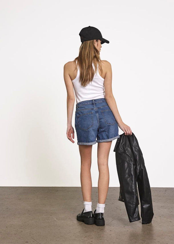 Product SHORT MILEY MOM FIT - Medium Blue Denim - Image 2