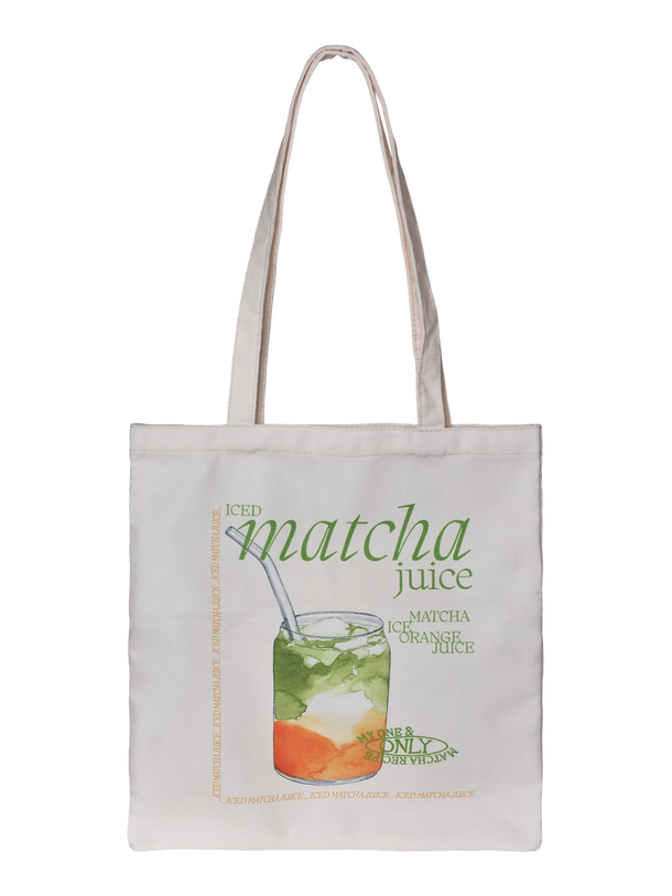 Product TOTEBAG GOOD OBJECTS ENNA-Birch Print:MATCHA - Image 1