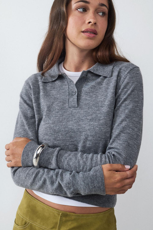 Product JERSEY PUNTO CUELLO POLO BMK-Concrete Grey - Image 1