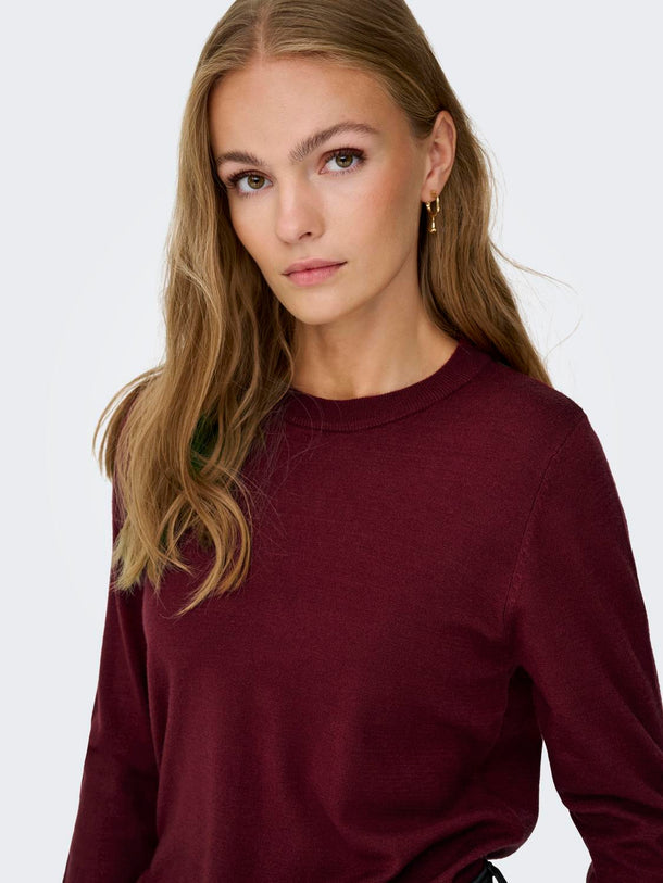 Product SWEATER FINO BOTONES LOU-Cabernet - Image 6