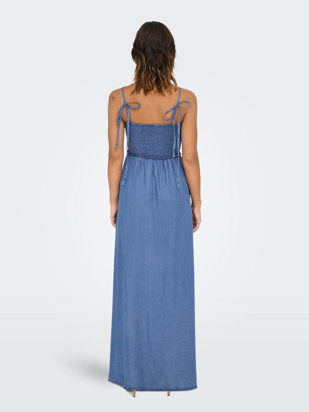 Product VESTIDO MAXI DENIM RIS-Medium Blue Denim - Image 3