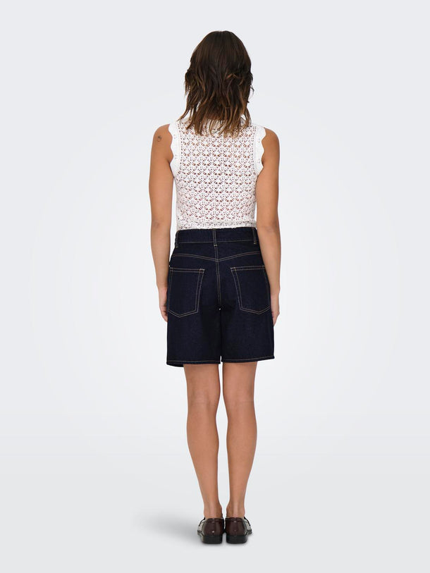 Product BERMUDA DENIM TIRO MEDIO ELLA-Dark Blue - Image 3