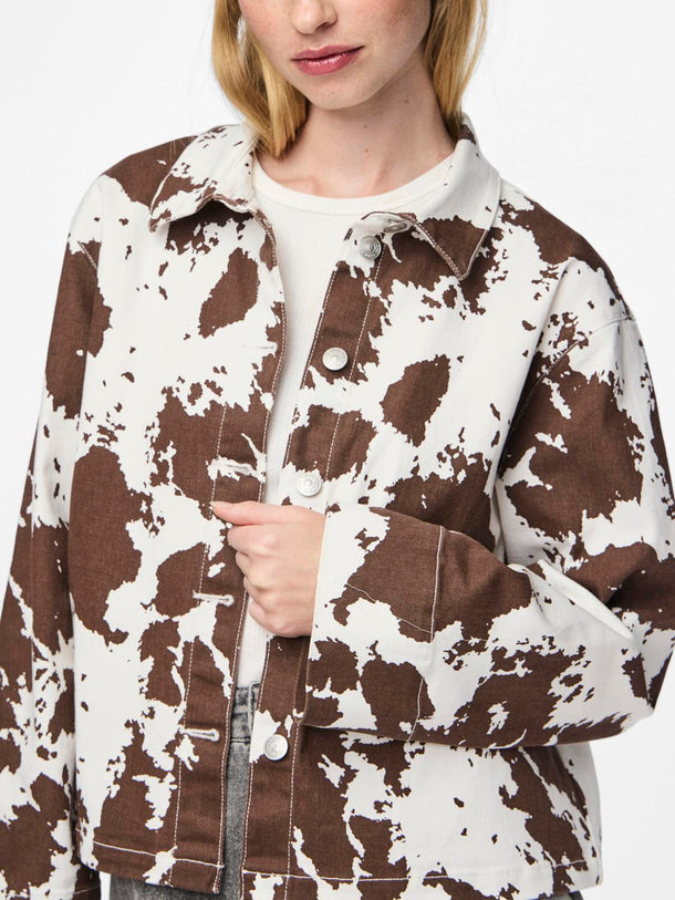 Product CHAQUETA FAMINA - Bright White AOP:Cow - Image 1