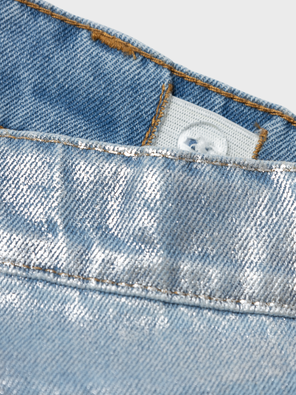 Product JEAN ROSE - Light Blue Denim Detail:SILVER FOIL - Image 2