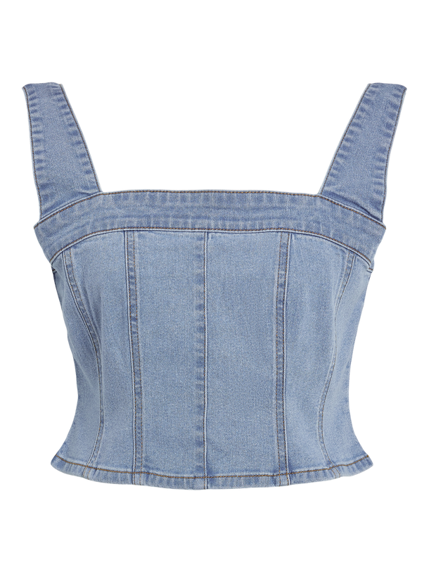 Product TOP KENDRA - Light Blue Denim - Image 3