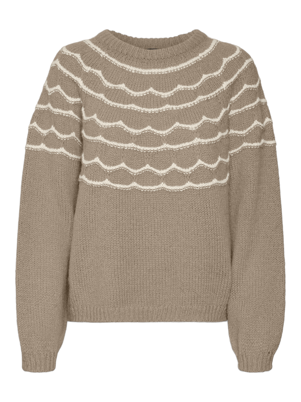 Product SWEATER CHARMAINE - Silver Mink Detail:W. BIRCH - Image 1