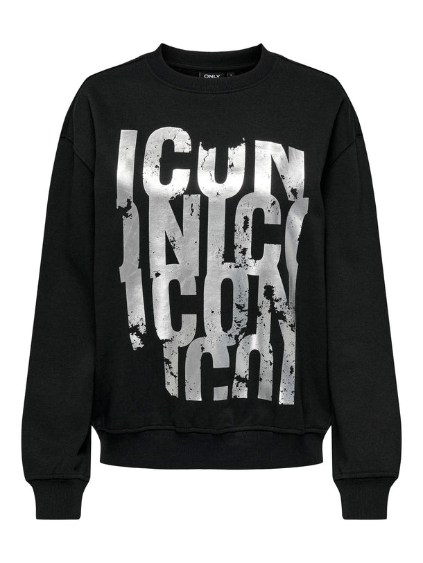 Product SUDADERA GWEN - Black Print:ICON - Image 4