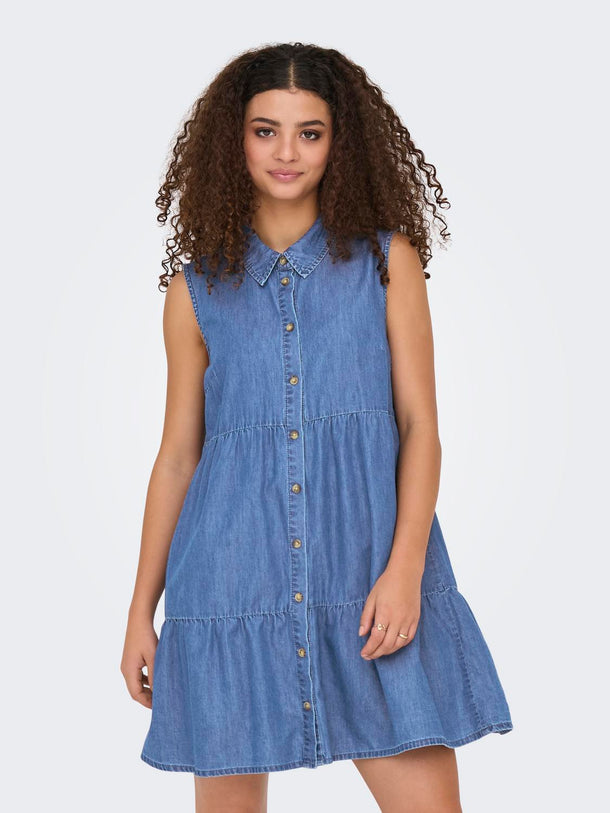 Product VESTIDO DENIM BEA - Medium Blue Denim - Image 1