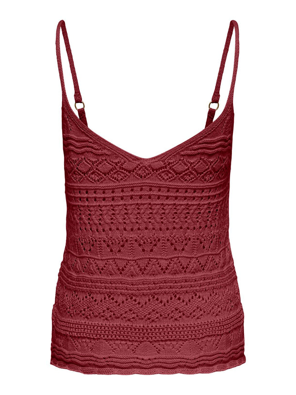 Product TOP TEJIDO SIN MANGAS VINA-Ruby Wine - Image 2