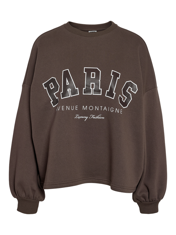 Product BUZO ESTAMPADO ELLIE -Chocolate Brown Detail:PRINT - Image 4