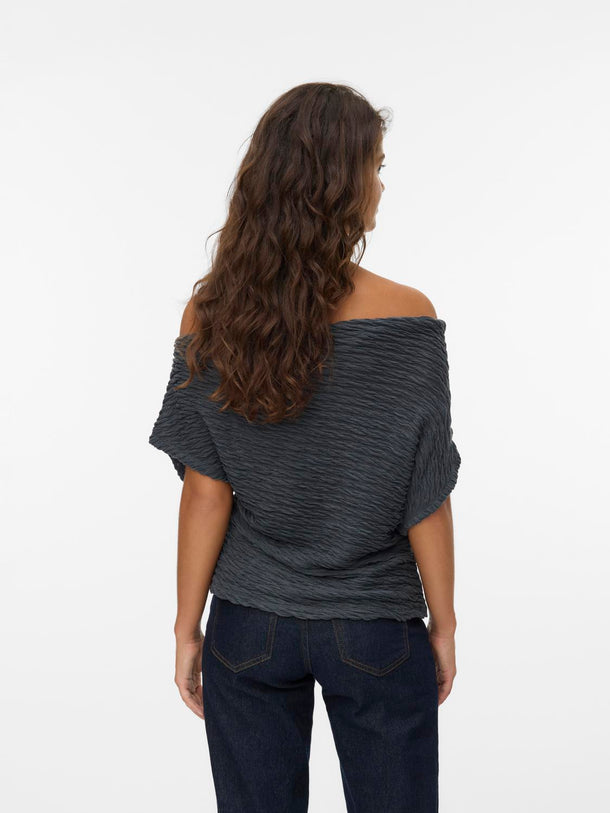 Product TOP TEJIDO ASIMÉTRICO FIE-Asphalt - Image 3