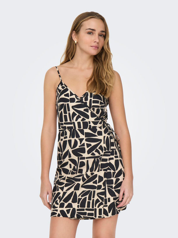 Product VESTIDO DALHIA - Black AOP:Bali tile - Image 1