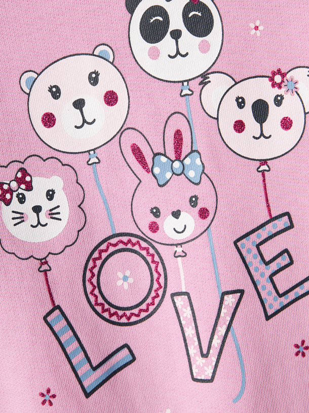 Product SUDADERA VASACHA - Pastel Lavender Print:Love - Image 2