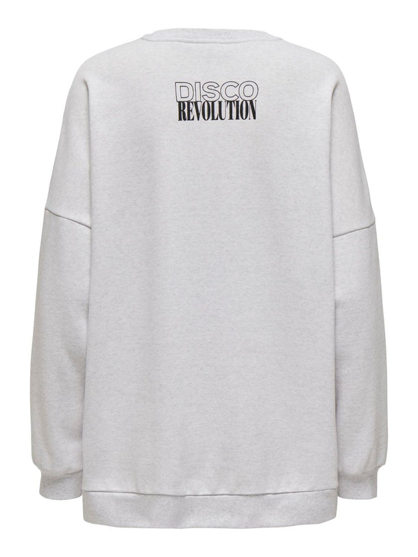 Product SUDADERA DAZE - Light Grey Melange Print:Disco - Image 5