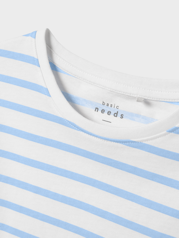 Product CAMISETA TANNI - Bright White Stripes:Serenity - Image 2