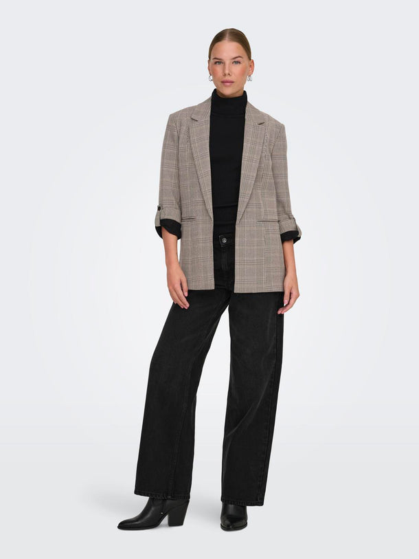 Product BLAZER KAYLE - Birch Checks:TOASTED COCONUT AND NIGHT SKY - Image 2
