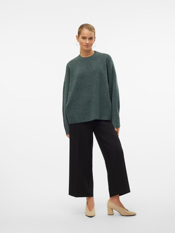 Product SWEATER BOOM - Balsam Green Detail:MELANGE - Image 3