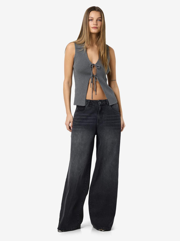 Product TOP TEJIDO CON LAZOS AYLIN-Charcoal Gray - Image 6