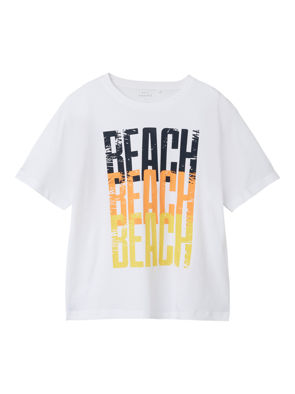 Product CAMISETA VAGNO - Bright White Print:BEACH - Image 3