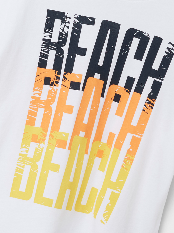 Product CAMISETA VAGNO - Bright White Print:BEACH - Image 2