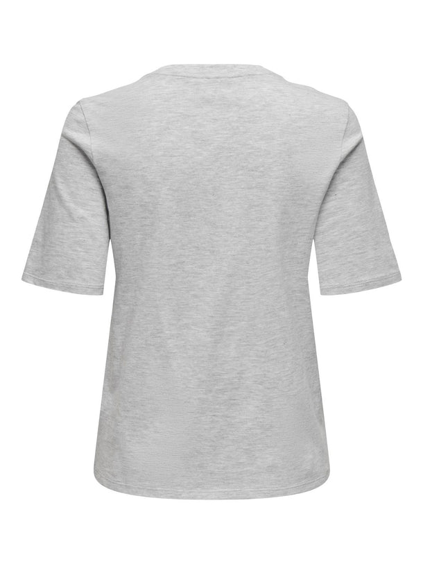 Product CAMISETA FIOLA - Light Grey Melange Print:Eroded - Image 2