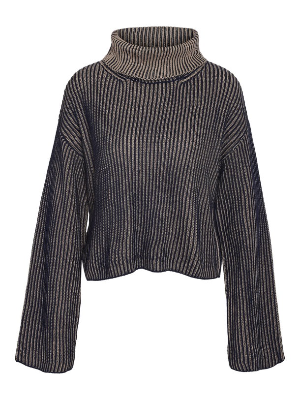 Product SWEATER TONE - Navy Blazer Stripes:ALUMINIUM - Image 1