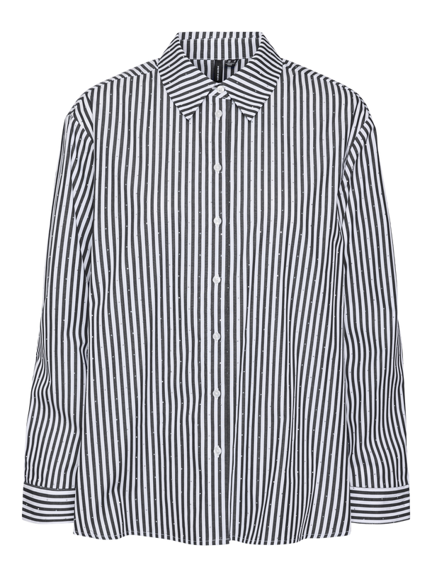 Product CAMISA INGE - Snow White Stripes:Asphalt - Image 1