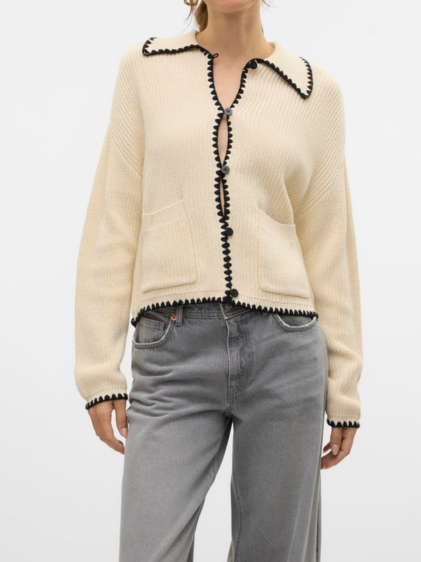 Product CARDIGAN POMELO - Birch Detail:W. BLACK - Image 1