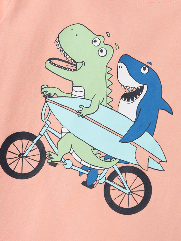 Product CAMISETA VUX - Peach Pearl Print:Bike - Image 2