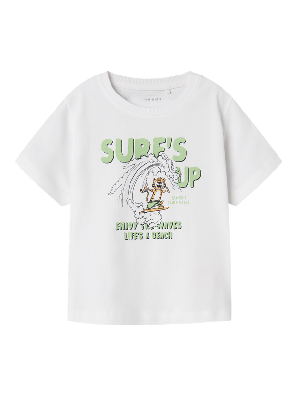 Product CAMISETA VAGNO - Bright White Print:Tiger surf - Image 3