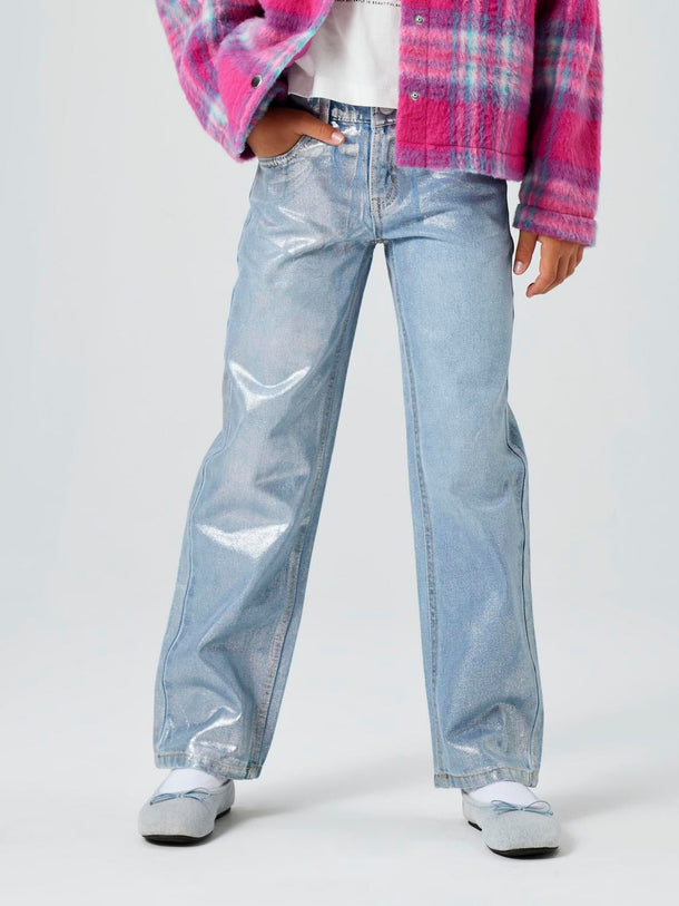 Product JEAN ROSE - Light Blue Denim Detail:SILVER FOIL - Image 6