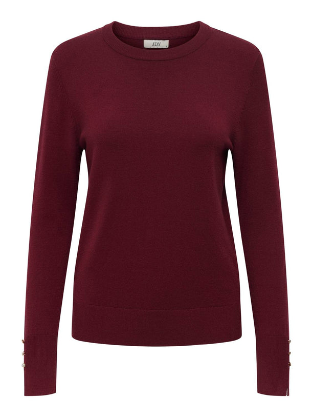 Product SWEATER FINO BOTONES LOU-Cabernet - Image 1