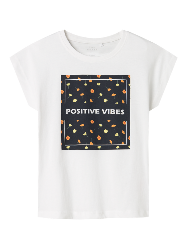 Product CAMISETA VIGEA - Bright White Print:Positive Vibes - Image 3