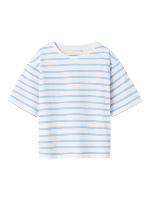 Product CAMISETA TANNI - Bright White Stripes:Serenity - Image 3