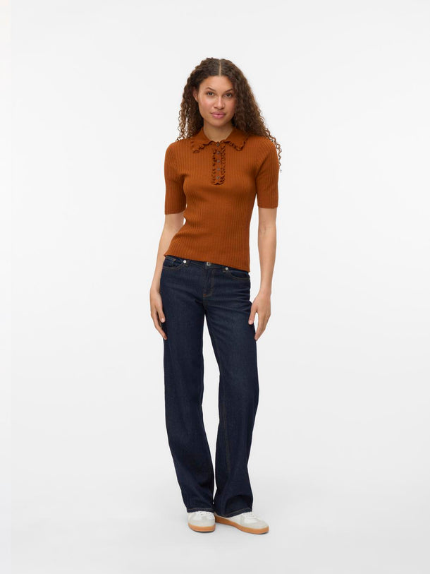 Product TOP TEJIDO SHIRI-Caramel Café - Image 1