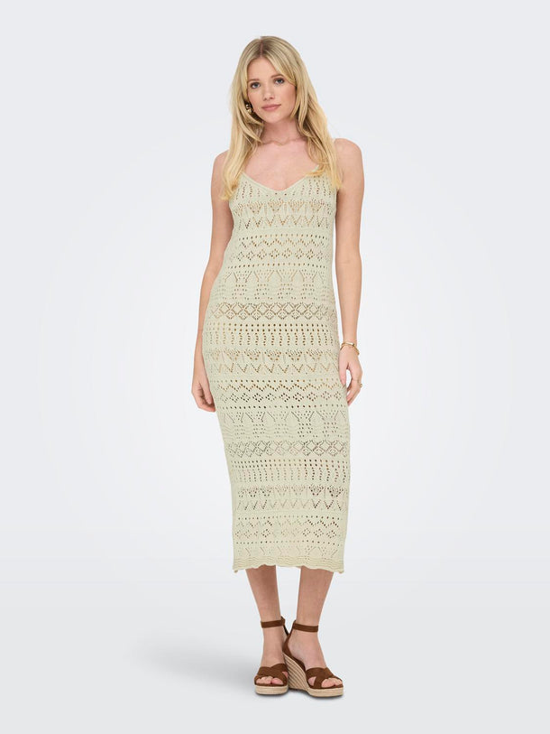 Product VESTIDO MAXI TEJIDO AVINA-Ecru - Image 1