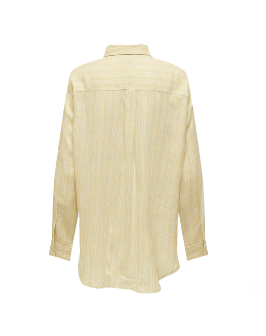 CAMISA LINO TOKYO-Pastel Yellow Stripes:CLOUD DANCER