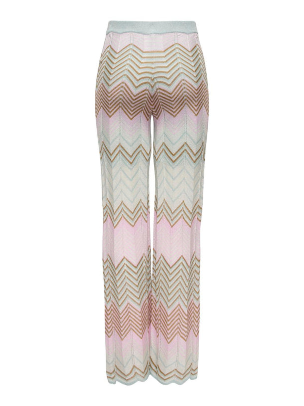 Product PANTALÓN LUREX ALVIRA-Cloud Blue Pattern:Roseate/Cloud/Bistre/Silver Glitter - Image 2