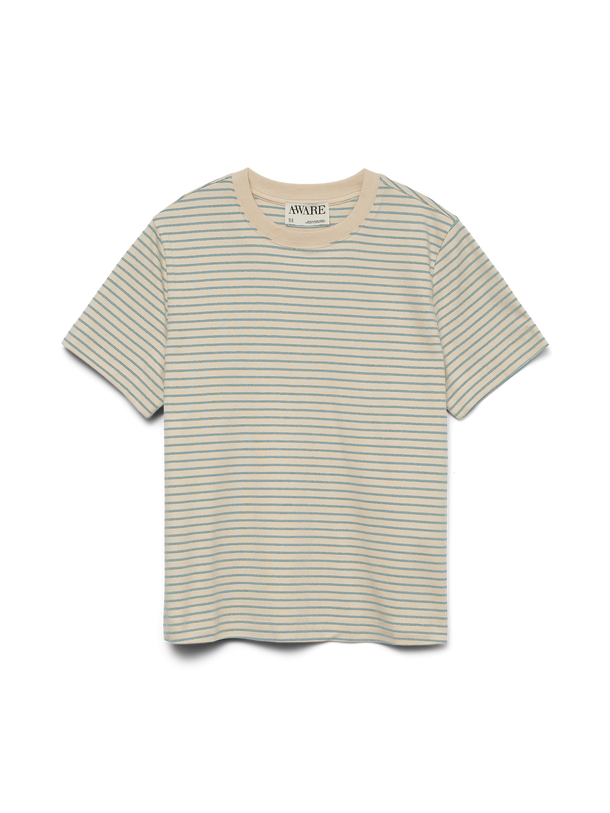 Product CAMISETA RAYAS NAIMA-Birch Stripes:Gray Mist - Image 3