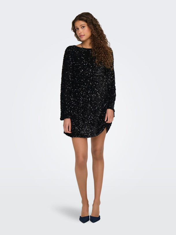 Product VESTIDO LANIKA - Black Detail:BLACK BOW - Image 2